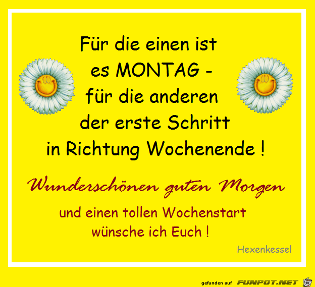 Fuer die einen ist es Montag Fuer die einen ist es Montag
