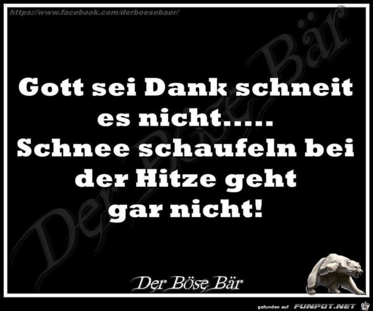 Zum Glück schneit es nicht Zum Glück schneit es nicht