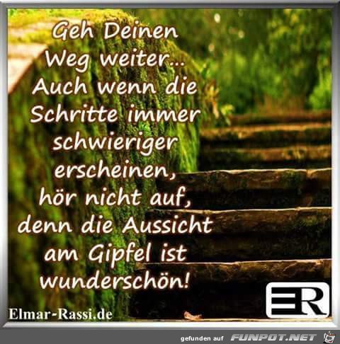 geh deinen weg weiter geh deinen weg weiter