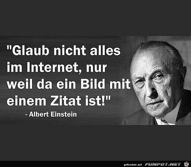 Glaubt nicht alles