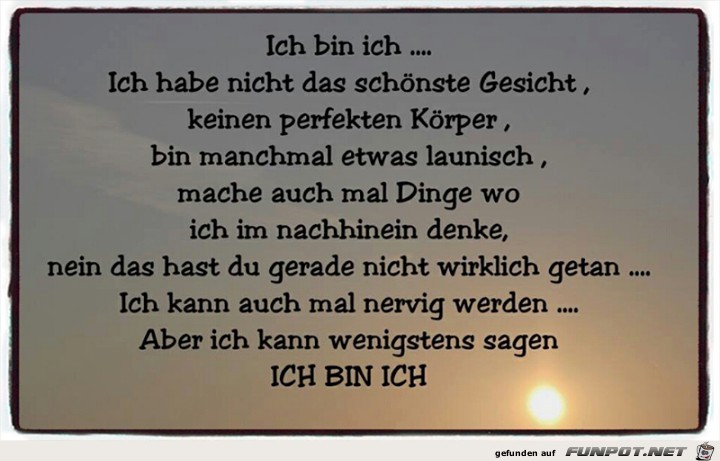 Ich bin ich