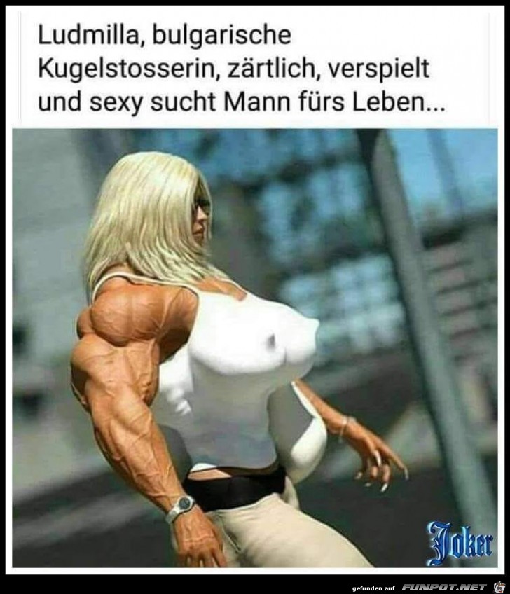 Bulgarische Kugelstosserin sucht Mann Bulgarische Kugelstosserin sucht Mann