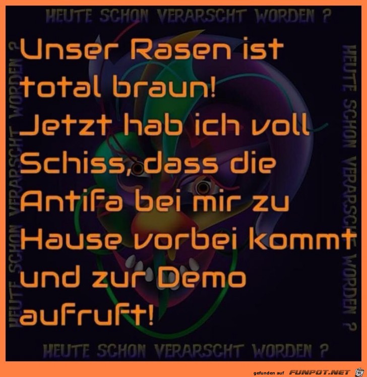 Unser Rasen ist total braun