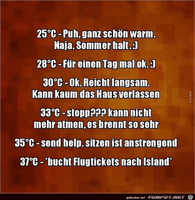 ganz schön warm.. ganz schön warm..