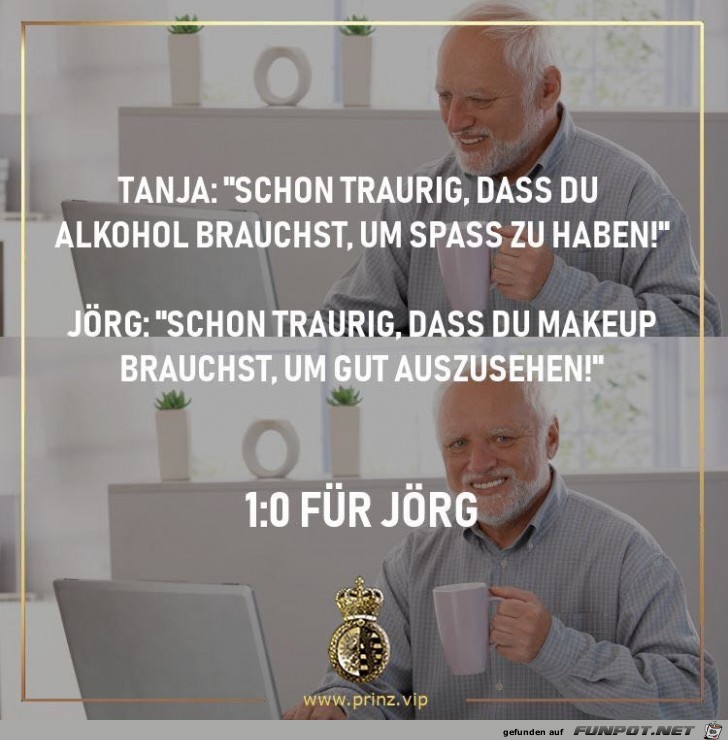 1:0 für Jörg 1:0 für Jörg