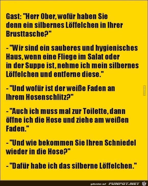das silberne Löffelchen..... das silberne Löffelchen.....