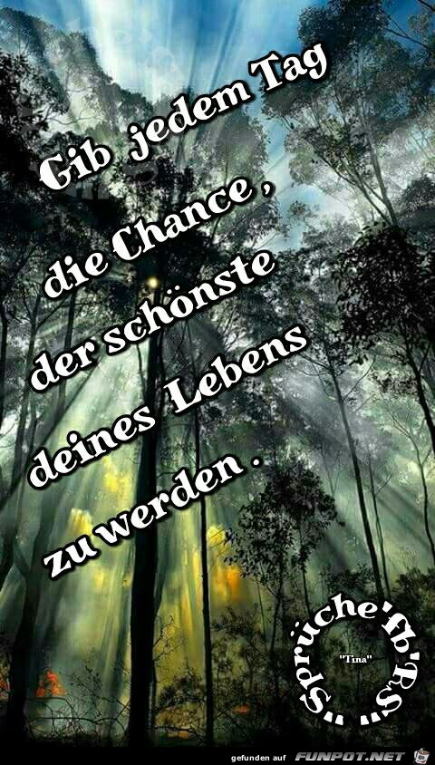 Gib jeden Tag die Chance Gib jeden Tag die Chance