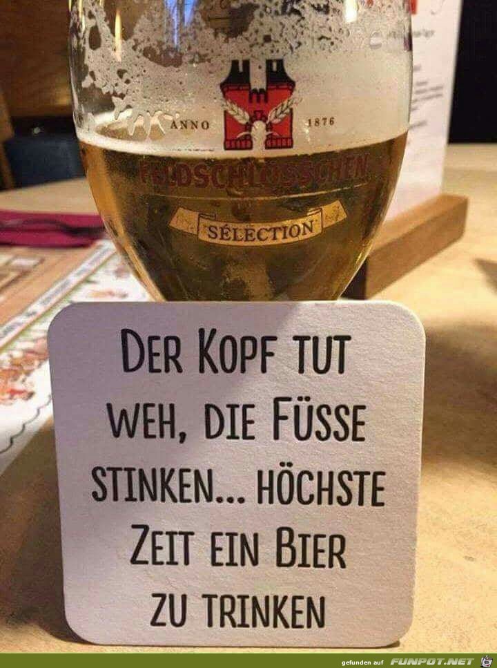 Der kopf tut weh, die Fsse stinken...