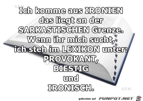 Ich komme aus Ich komme aus