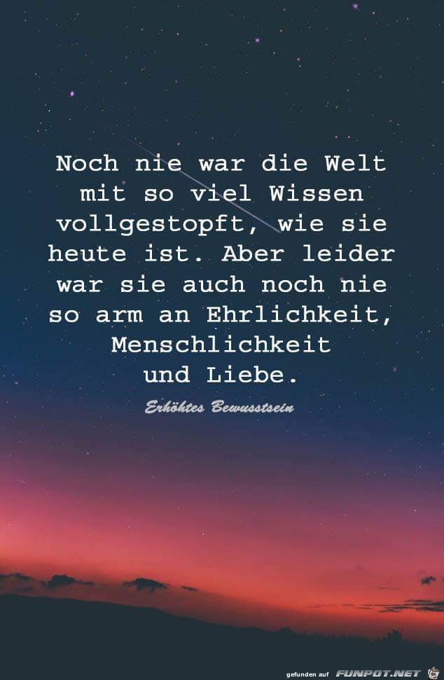 noch nie war die welt