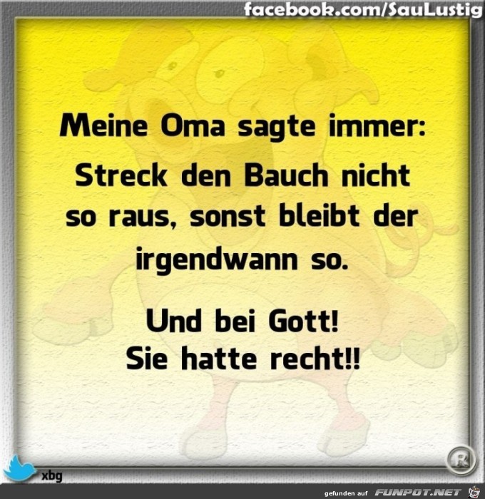 meine oma sagte immer meine oma sagte immer