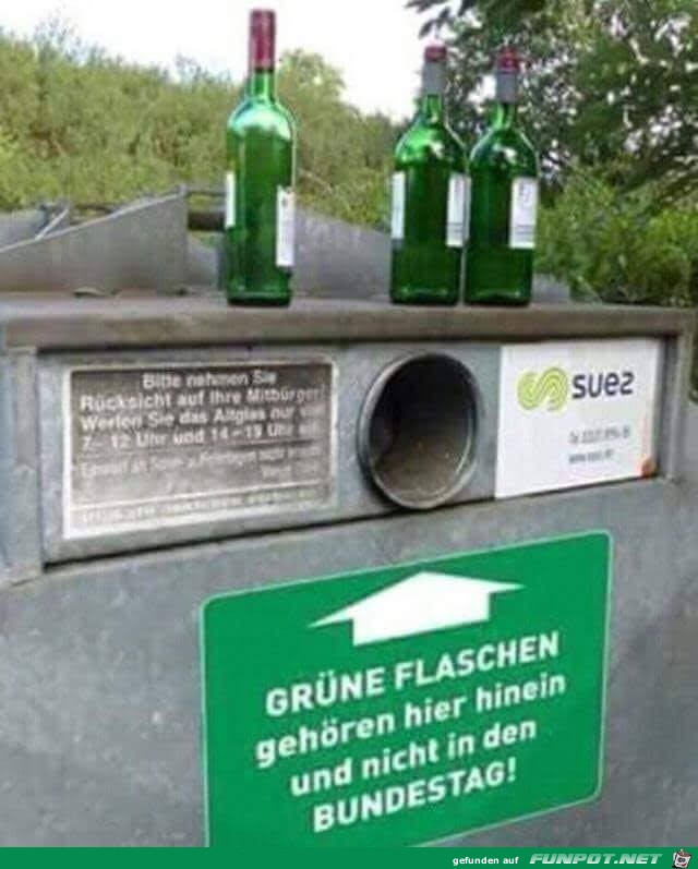 Grne Flaschen