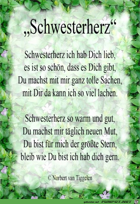 Schwesterherz Schwesterherz