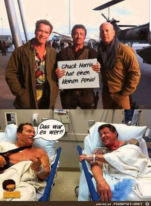 Chuck Norris hat einen kleinen Penis Chuck Norris hat einen kleinen Penis