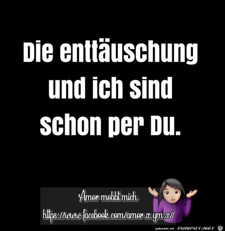 Die Enttäuschung Die Enttäuschung