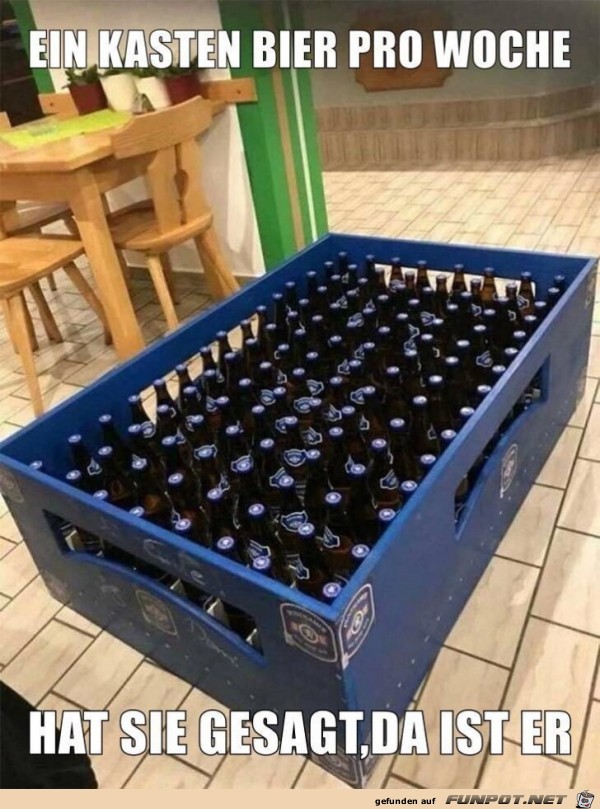 Ein Kasten Bier