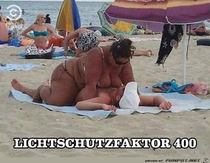 Lichtschutzfaktor 400