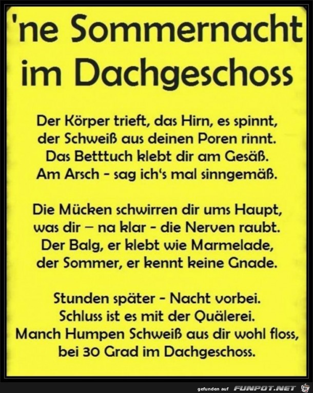 Sommernacht im Dachgeschoß Sommernacht im Dachgeschoß
