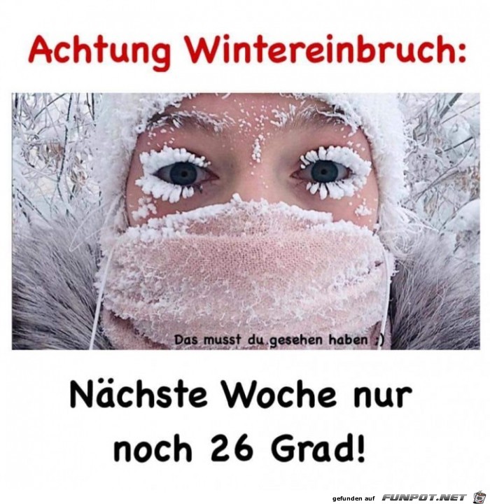 Achtung Wintereinbruch