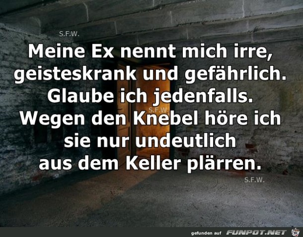 Meine Ex nennt mich irre