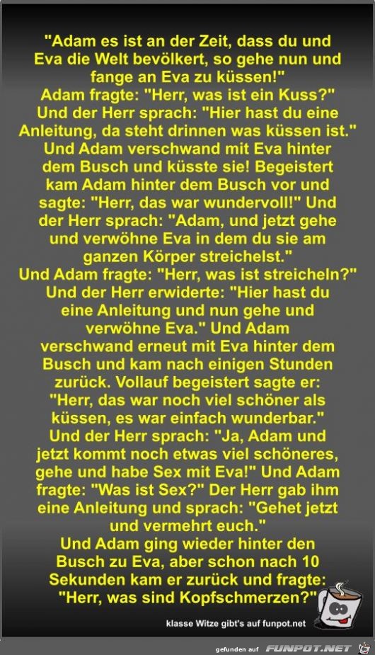 Adam es ist an der Zeit Adam es ist an der Zeit