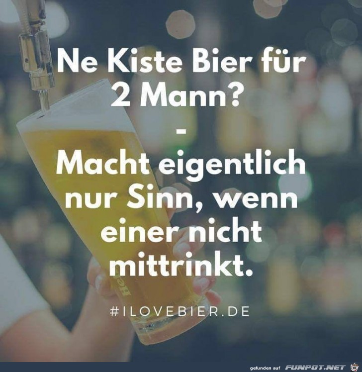 Kiste Bier fr 2 Mann