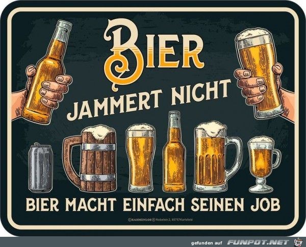 Bier jammert nicht