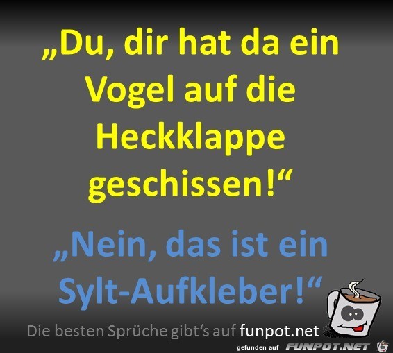 Ein Aufkleber