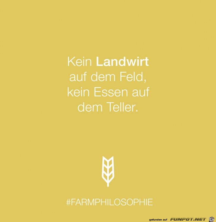 So ist es beim Landwirt