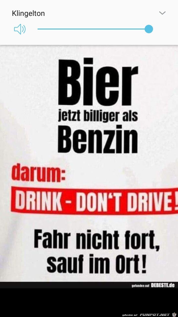 Bier vs Benzin