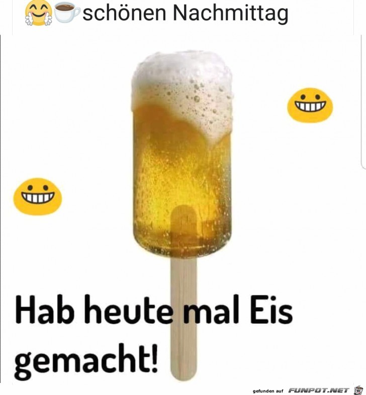 Eis gemacht