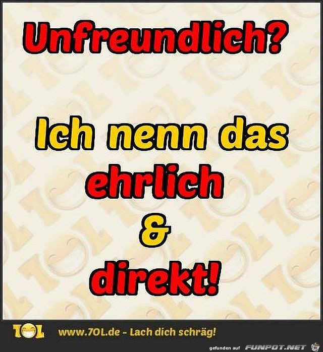 Unfreundlich?