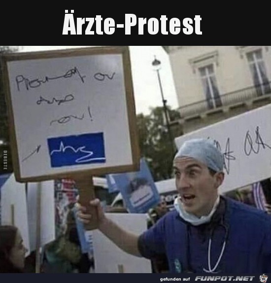 rzte protestieren