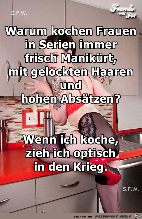 Warum kochen Frauen