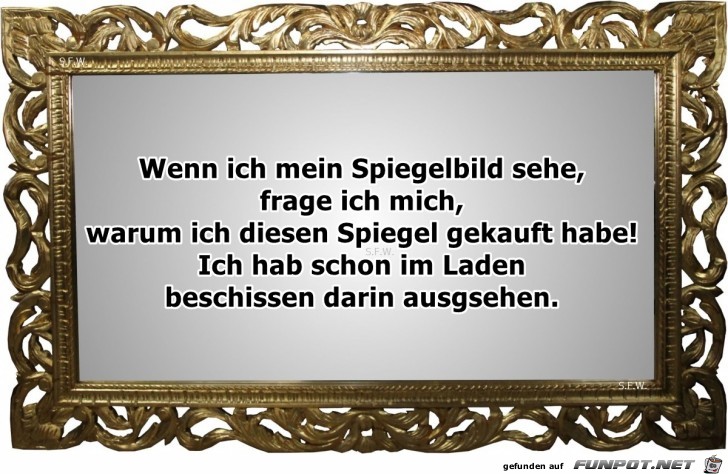 Wenn ich mein Spiegelbild Wenn ich mein Spiegelbild