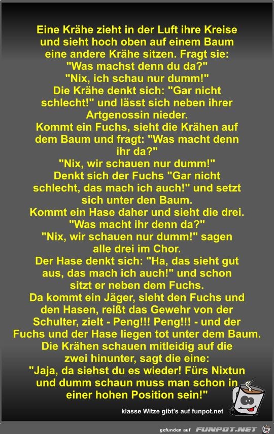 Eine Krähe zieht in der Luft ihre Kreise und sieht hoch... Eine Krähe zieht in der Luft ihre Kreise und sieht hoch...