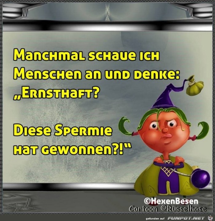 Manchmal schaue ich