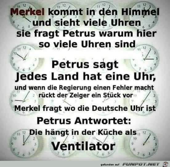 Merkel kommt in den Himmel... Merkel kommt in den Himmel...