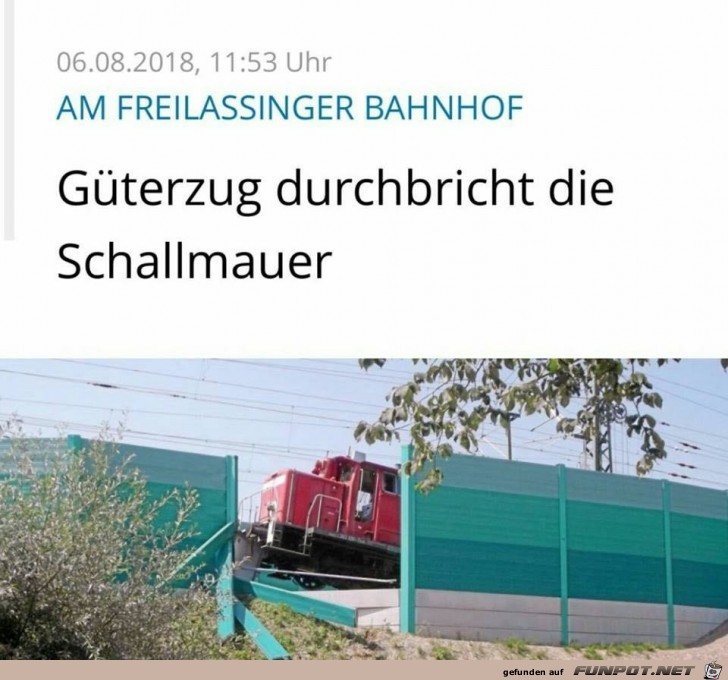 Schallmauer durchbrochen Schallmauer durchbrochen