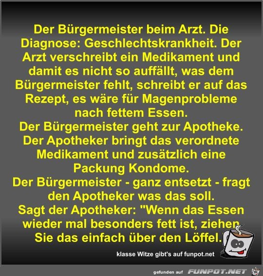 Der Brgermeister beim Arzt