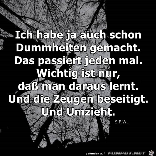 Ich habe auch schon Ich habe auch schon