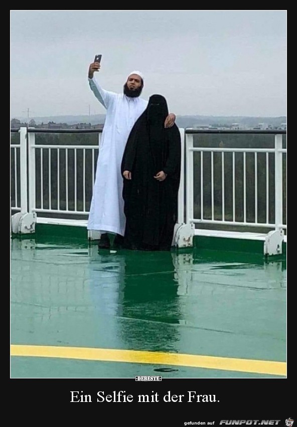 ein Selfi mit der Frau....