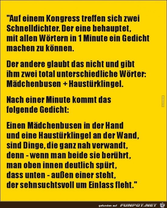 Schnelldichter......