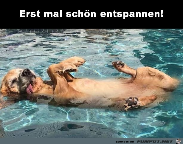 Erst mal entspannen Erst mal entspannen