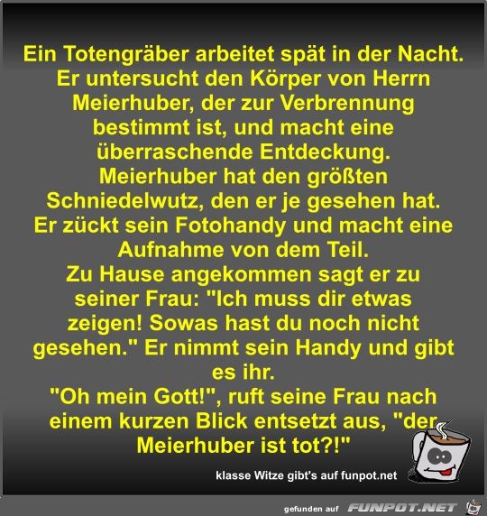 Ein Totengräber arbeitet spät in der Nacht Ein Totengräber arbeitet spät in der Nacht