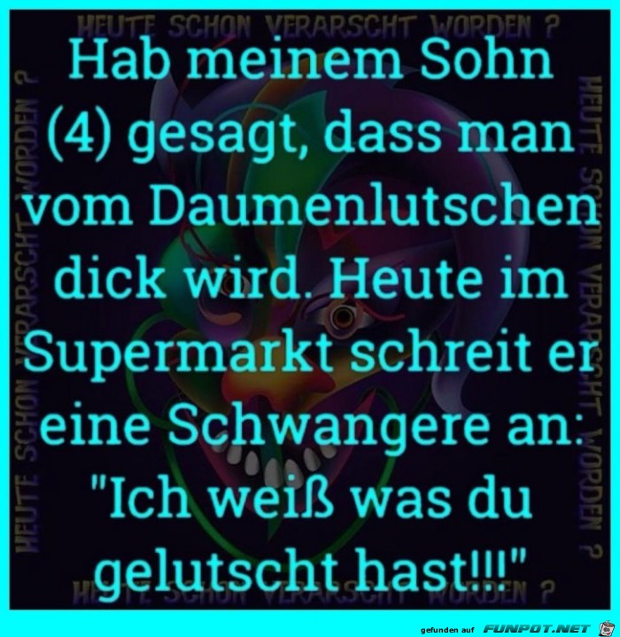 Daumenlutschen mach Dick