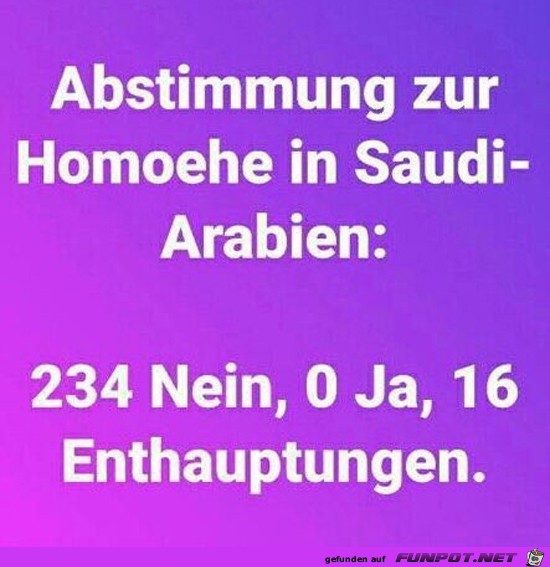 Abstimmung in Saudi- Arabien..... Abstimmung in Saudi- Arabien.....