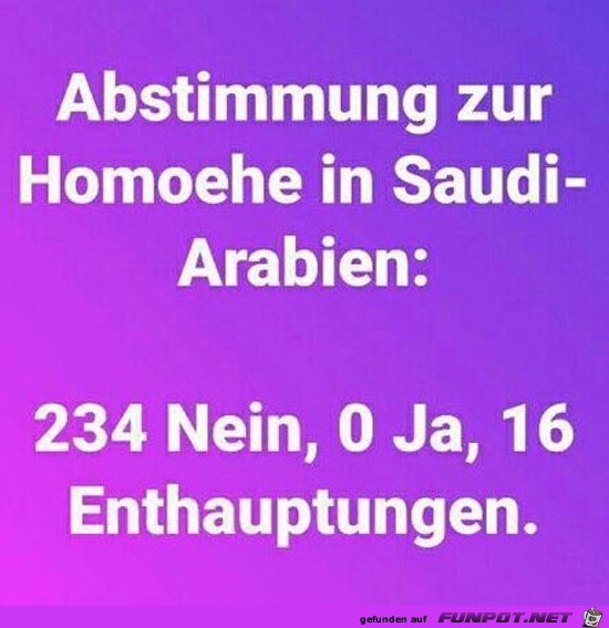 Abstimmung in Saudi- Arabien.....