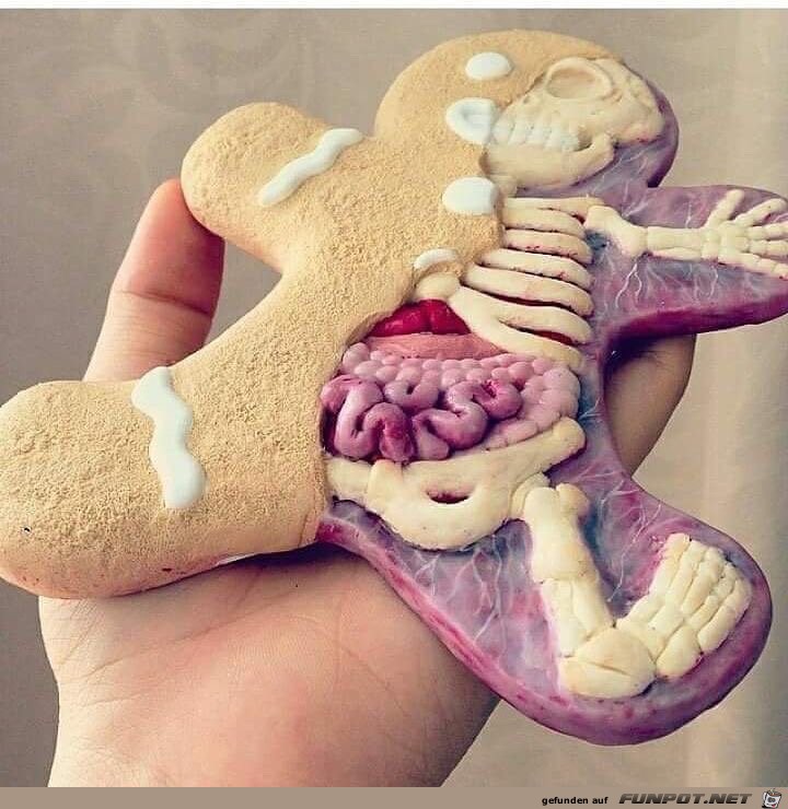 Anatomischer Lebkuchen-Mann