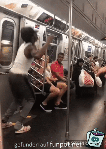 Unterhaltung in U-Bahn Unterhaltung in U-Bahn